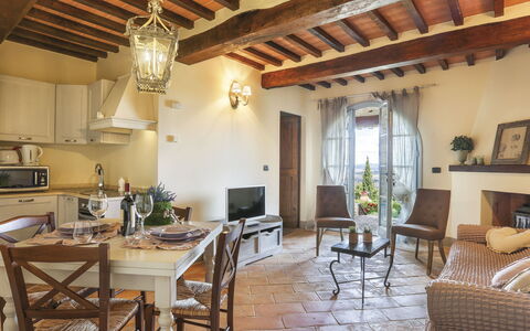 Appartamento Ginepro - Borgo in Chianni: Eigendom, Gebouw, Kamer, Interieur Ontwerp, Meubilair, Plafond, Huis, Onroerend Goed, Straal, Huis