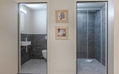 Meiringen 9000: Muur, Flooring, Verdieping, Deur, Interieur Ontwerp, Samengesteld Materiaal, Badkamer, Tegel, Kamer, Glas