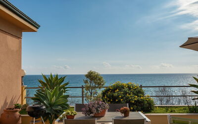 Terrazzo sul Mare - Cipressa, Ligurië, Italië