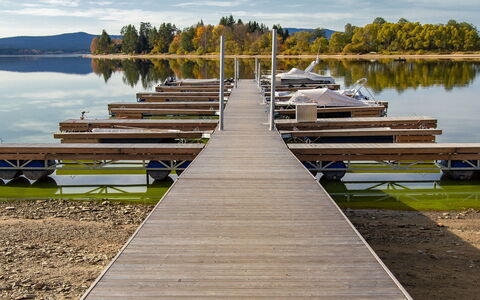 Frymburk 10: Water, Zwemwater, Dok, Pier, Meer, Boardwalk, Plank, Jachthaven, Reflectie