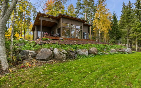 Villa Kurki: Hout, Verblijf, Blokhut, Woud, Schuur, Garden Gebouwen, Lariks, Bos, Beits