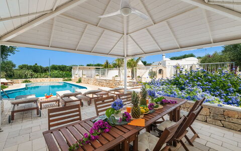 Borgo Marianna: Bloem, Fabriek, Eigendom, Meubilair, Water, Tafel, Paraplu, Stoel, Buitenmeubels, Schaduw