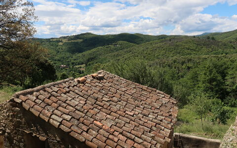 La Volte: Muur, Dak, Boom, Landelijk Gebied, Stenen Muur, Huis,  Felsen\, Ruïnes, Heuvel, Berg