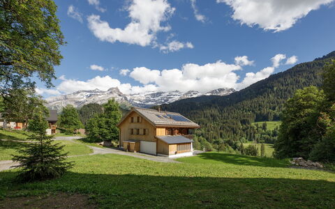 Les Diablerets 600: Gebouw, Boom, Huis, Bergachtig Landvormen, Huis, Berg, Natuurlijk Landschap, Bergketen, Heuvel, Verblijf