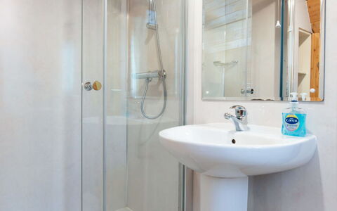 Birchwood Cottage: Badkamer, Loodgieterswerkinrichting, Flooring, Verdieping, Interieur Ontwerp, Wastafel In De Badkamer, Douche, Loodgieter, Douchekop, Plafond