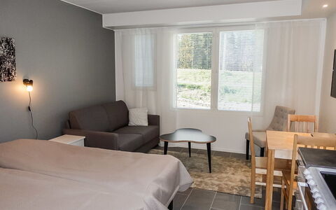 Skistar 105: Meubilair, Interieur Ontwerp, Verdieping, Flooring, Muur, Hout, Kamer, Bed, Plafond, Slaapkamer
