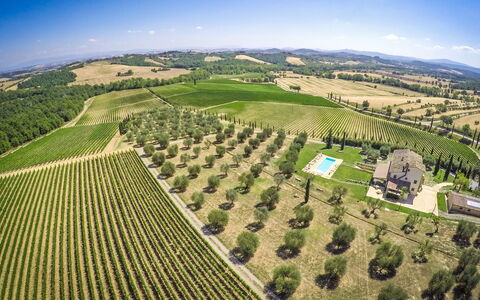Villa Le Buche: Lucht, Fabriek, Natuurlijk Landschap, Boom, Land Lot, Landbouw, Gras, Plain, Grasland, Stedelijk Ontwerp