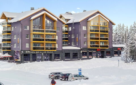 Levin Kunkku B5: Appartement, Commercieel Gebouw, Gemengd Gebruik, Condominium, Hotel, Straatlantaarn, Winter, Hoofdkwartier