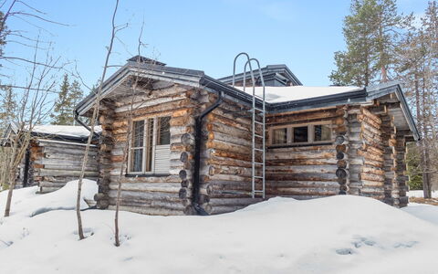 Salmikankaan Kelo D2: Sneeuw, Winter, Hout, Afdeling, Dak, Verblijf, Huis, Freezing, Huis, Blokhut