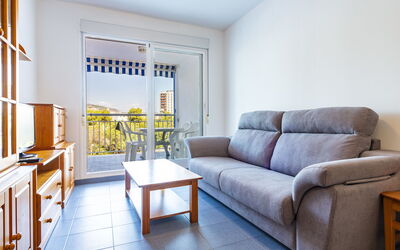 Mar de Oropesa Ii - Playa Concha 115.4: Meubilair, Bankstel, Eigendom, Tafel, Azure, Comfort, Interieur Ontwerp, Woonkamer, Hout, Flooring