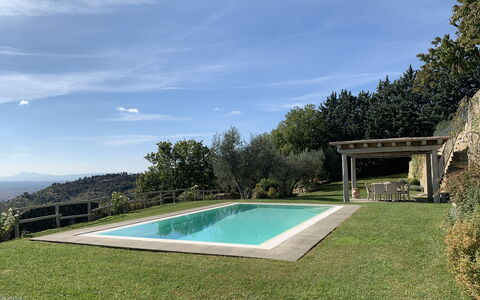 Villa Adelfa: Water, Lucht, Eigendom, Wolk, Fabriek, Natuurlijk Landschap, Zwembad, Rechthoek, Zwemwater, Boom