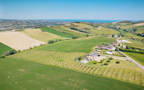 Villa Clair: Vogelperspectief, Plain, Landschap, Natuurlijk Landschap, Luchtfotografie, Veld, Grasland, Land Lot, Landelijk Gebied, Landbouw