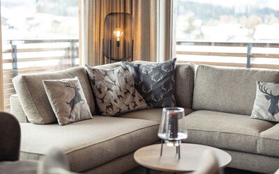 Accommodatie:&nbsp;Penthouse mit 3 Schlafzimmern & Kamin 400.5