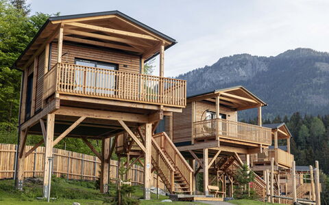 Premium Baumhaus mit 1 Schlafzimmer: Lucht, Sneeuw, Berg, Natuur, Natuurlijk Landschap, Helling, Huis, Gebouw, Freezing, Landelijk Gebied