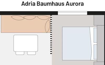 Accommodatie:&nbsp;Premium Baumhaus mit 1 Schlafzimmer 100.6