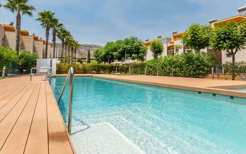 Residencial Oropesa - la Concha: Samengesteld Materiaal, Zwembad, Appartement, Landscaping, Toevlucht, Eco Hotel, Schaduw, Hacienda, Villa