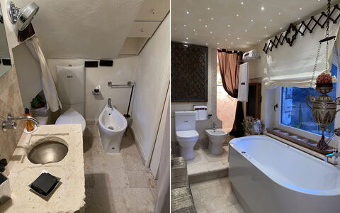 Villa Vetice: Loodgieterswerkinrichting, Gebouw, Kraan, Eigendom, Bad, Wastafel In De Badkamer, Wastafel, Spiegel, Toilet, Badkamer