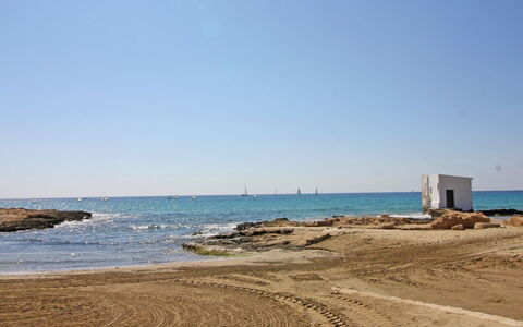 Bahia del Sol: Lucht, Blauw, Water, Zwemwater, Natuurlijke Omgeving, Strand, Horizon, Kust, Zomer