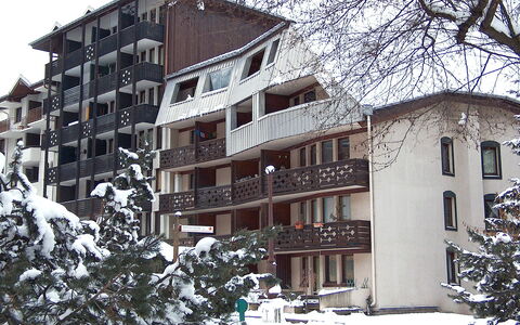 Chamonix 670: Gebouw, Sneeuw, Fabriek, Venster, Wit, Stedelijk Ontwerp, Boom, Freezing, Buurt, Woongebied