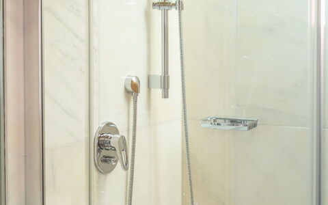 Katschberg 8: Douchekop, Loodgieterswerkinrichting, Deur Van De Douche, Douchestang, Badkamer, Douche, Lijn, Douchepaneel
