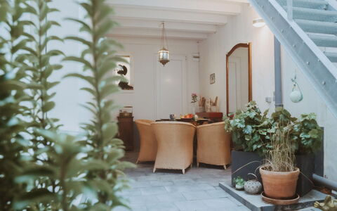 Historical and Spacious Villa Anaïs: Fabriek, Gebouw, Bloempot, Kamerplant, Interieur Ontwerp, Verdieping, Muur, Hout, Onroerend Goed, Plantendiversiteit