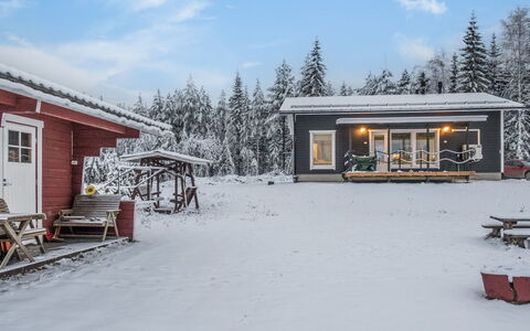 Kivilahti Vuokatti: Hout, Verblijf, Huis, Blokhut, Timmerhout, Siding, Hardwood, Natuurlijk Materiaal, Garden Gebouwen, Hut