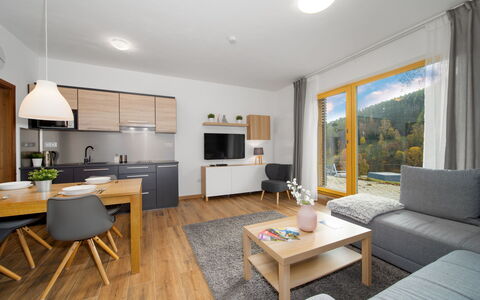 Accommodatie:&nbsp;Ski-In Ski-Out Mountain Duplex Portášky3 349.1