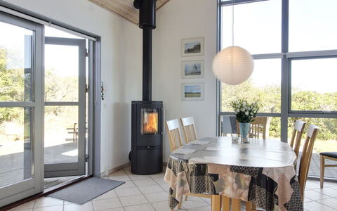 Lothen - 500M from the Sea: Flooring, Woonkamer, Houten Vloer, Stoel, Hardwood, Beits, Houtkachel, Kamerplant, Bloempot