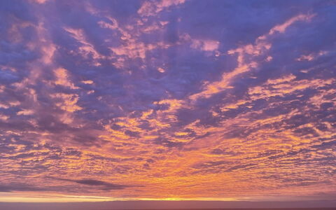 Alyssa - 300M from the Sea: Lucht, Wolk, Blauw, Afterglow, Horizon, Oranje, Zonsondergang, Schemer, Schoonheid, Morgenrood