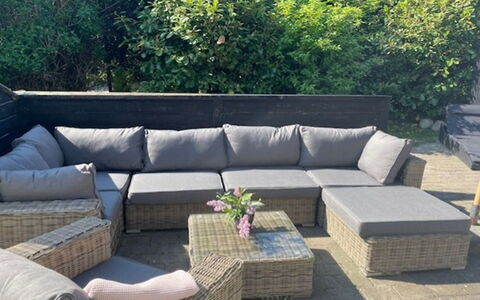 Nara - 500M from the Sea: Hout, Buitenmeubels, Dek, Buitentafel, Ontwerp, Werf, Wicker, Plank, Hardwood