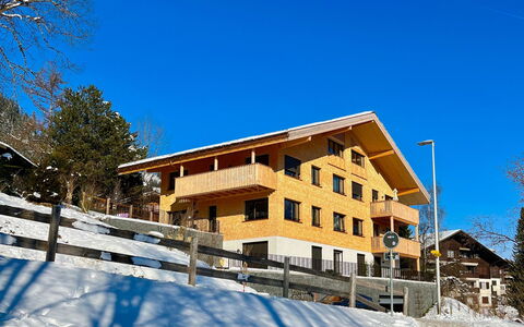 Sparenmoos (Og + Dg Nord-Ost): Lucht, Gebouw, Venster, Sneeuw, Blauw, Huis, Boom, Helling, Freezing, Hout