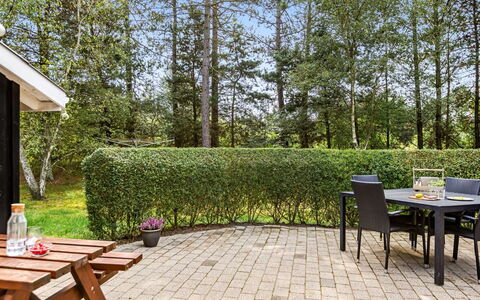 Troen - 3.8Km from the Sea: Struik, Tuin, Schaduw, Haag, Gazon, Buitenmeubels, Landscaping, Buitentafel, Werf, Backyard