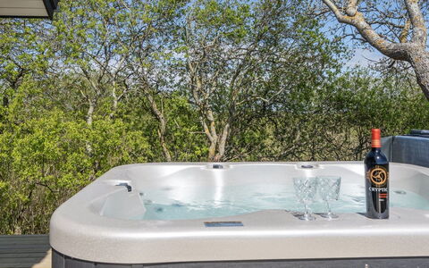 Gubbe - 500M from the Sea: Bad, Jacuzzi, Vrije Tijd, Loodgieterswerkinrichting, Kamerplant, Buitenmeubels, Zwembad