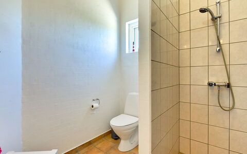 Dorethea - 300M from the Sea: Flooring, Muur, Wc Bril, Verdieping, Badkamer, Loodgieterswerkinrichting, Toilet, Loodgieter, Douche, Tegel