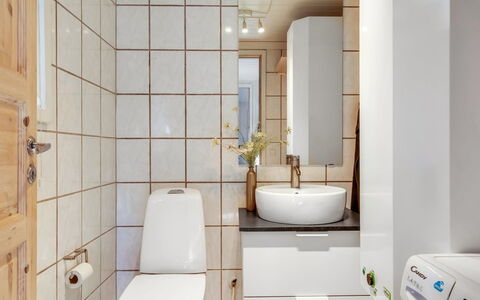 Bylgja - 1.7Km from the Sea: Wc Bril, Loodgieterswerkinrichting, Interieur Ontwerp, Flooring, Badkamer, Toilet, Wastafel, Verdieping, Wastafel In De Badkamer, Loodgieter