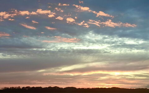 Lenard - 400M from the Sea: Wolk, Lucht, Afterglow, Dag, Natuur, Horizon, Oranje, Zonsondergang, Schemer, Atmosferisch Fenomeen