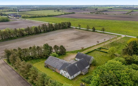Merrit - 4.6Km to the Fjord: Plain, Luchtfotografie, Landschap, Grasland, Veld, Landelijk Gebied, Vogelperspectief, Land Lot, Menselijke Nederzetting, Boerderij