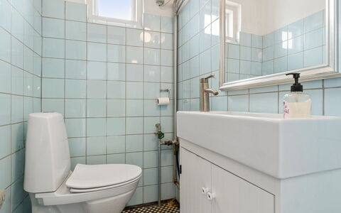 Gadde - 1Km from the Sea: Wc Bril, Badkamer, Toilet, Loodgieterswerkinrichting, Muur, Flooring, Interieur Ontwerp, Verdieping, Wastafel, Wastafel In De Badkamer