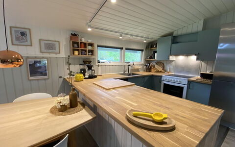 Ottilie - 350M to the Fjord: Flooring, Interieur Ontwerp, Hout, Meubilair, Plafond, Countertop, Verdieping, Keuken, Verlichting, Toestel Van De Keuken