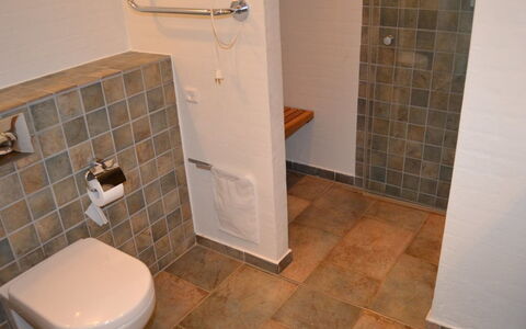 Fanny - 2Km from the Sea: Flooring, Muur, Verdieping, Loodgieterswerkinrichting, Badkamer, Toilet, Wc Bril, Tegel, Loodgieter, Interieur Ontwerp