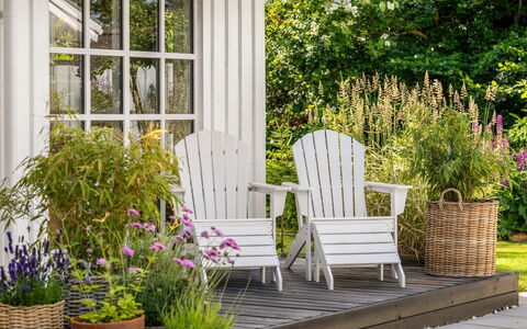 Gunnulf - 750M from the Sea: Bloem, Meubilair, Bloempot, Tuin, Buitenmeubels, Struik, Stoel, Kamerplant, Veranda