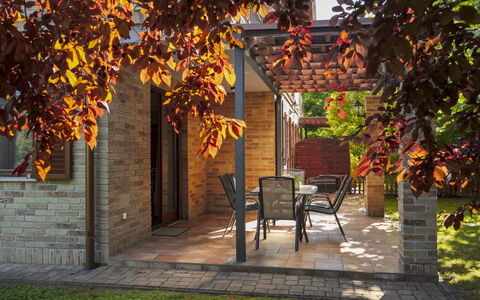 Toscana: Schaduw, Steen, Tuin, Werf, Beits, Buitenmeubels, Backyard, Landscaping, Ontwerp, Outdoor Structuur