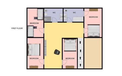 Casa Bellavista: Slaapkamer, Ontwerp, Bed
