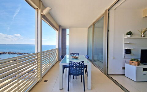 Suite Le Vele: Appartement, Verdieping, Zee, Oceaan, Balkon, Schaduw, Hotel, Penthouse, Toevlucht
