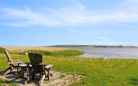 Ginne - 100M to the Fjord: Blauw, Water, Zwemwater, Groen, Gras, Natuurlijk Landschap, Horizon, Grasland, Zomer, Landschap