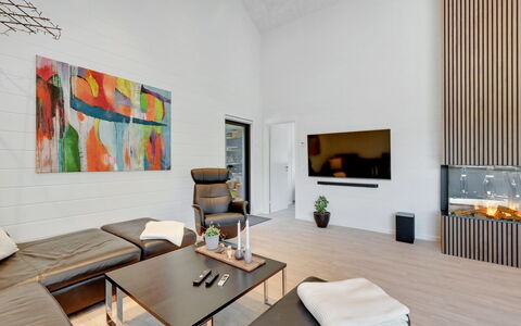 Tinella - 250M to the Fjord: Meubilair, Interieur Ontwerp, Flooring, Bankstel, Verdieping, Muur, Woonkamer, Plafond, Hout, Kamer
