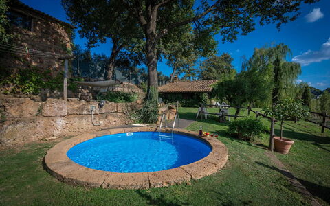 Casale Delle Papere, Pool, Romantic Holiday In Nep: Water, Fabriek, Lucht, Blauw, Zwembad, Azure, Gebouw, Boom, Gras, Schaduw