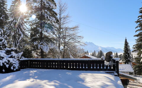 Chalet le Haut Pré: Lucht, Sneeuw, Gebouw, Boom, Lariks, Wolk, Helling, Berg, Natuurlijk Landschap, Huis