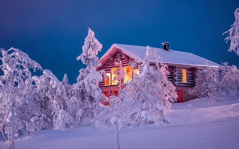 Uuvana: Hout, Sneeuw, Winter, Verblijf, Freezing, Huis, Blokhut, Lariks, Siding