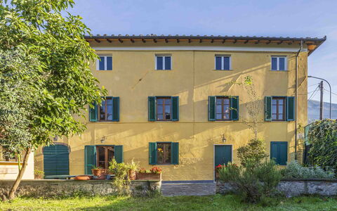 Casale Il Farro - Camaiore, Toscana: Fabriek, Gebouw, Venster, Lucht, Boom, Land Lot, Huis, Gras, Verblijf, Woongebied